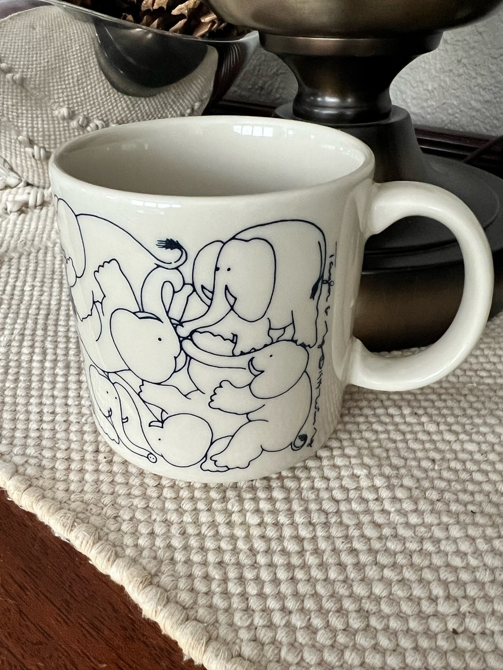 Taylor & Ng Naughty Elephants mug, 1984
